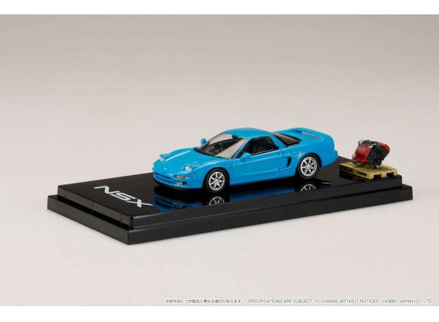 Available To Order – Honda NSX Coupe with Engine Display Model, Phoenix Blue 1:64 Hobby Japan Model (HJ644006BBL)