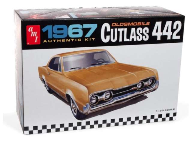 1967 Oldsmobile Cutlass 442, plastic modelkit 1:25 AMT Model