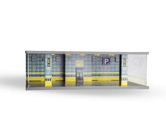 Illuminated Diorama model "Car Park P2 Yellow floor" Scale 1:64.Cars not included. 1:64 Atlantic Model