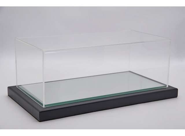 Display Case Turin with Mirror Base and Black Metal Frame - 170x80x70mm. 1:43 Atlantic Model