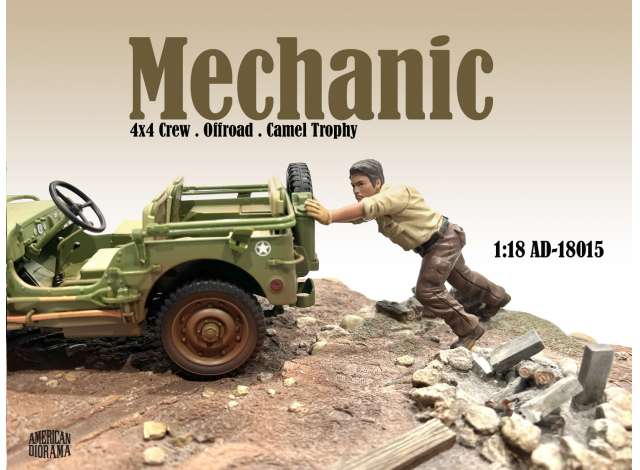 Mechanic Crew 4x4 Offroad Camel Trophy #5 1:18 American Diorama Model