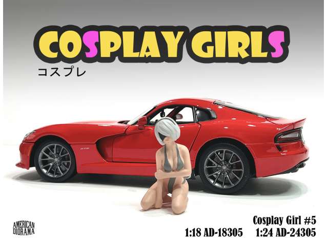 Cosplay Girl #5 1:24 American Diorama Model