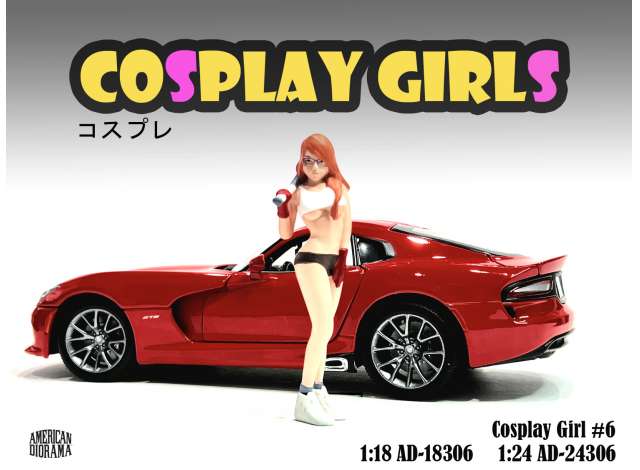 Cosplay Girl #6 1:24 American Diorama Model