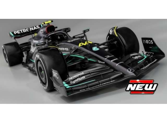 2023 Mercedes Benz AMG W14 #44 Lewis Hamilton, turquoise/silver/black 1:43 Bburago Model