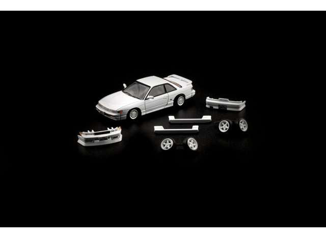 Nissan Silvia S13/200SX left hand drive, white 1:64 BM Creations Model