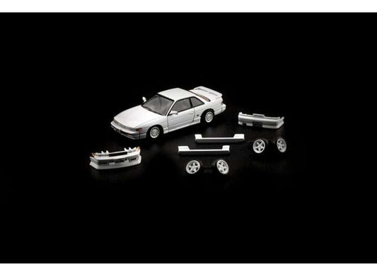 Nissan Silvia S13/200SX left hand drive, white 1:64 BM Creations Model