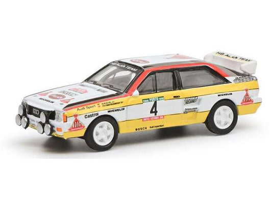 Pre-Order – Audi Quattro #4 Rally Portugal 1984, white/yellow 1:64 Schuco Model (schuco20370) – ETA. September 2026