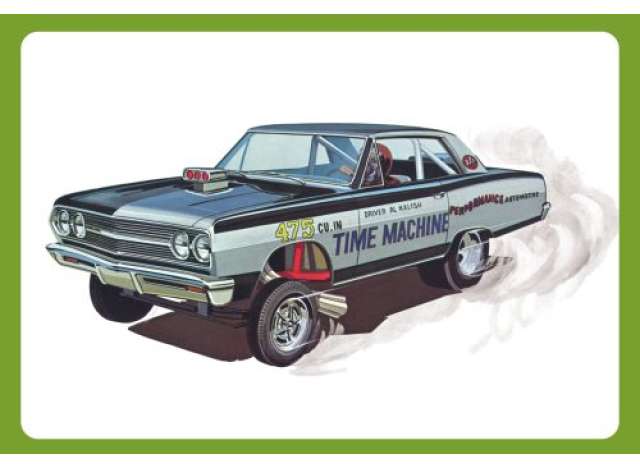 1965 Chevy Chevelle AWB *Time Machine*, plastic modelkit 1:25 AMT Model