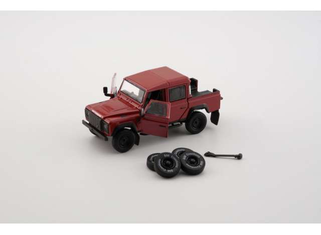 2016 Land Rover Defender 110 Pick-Up *Left Hand Drive*, dark orange 1:64 BM Creations Model