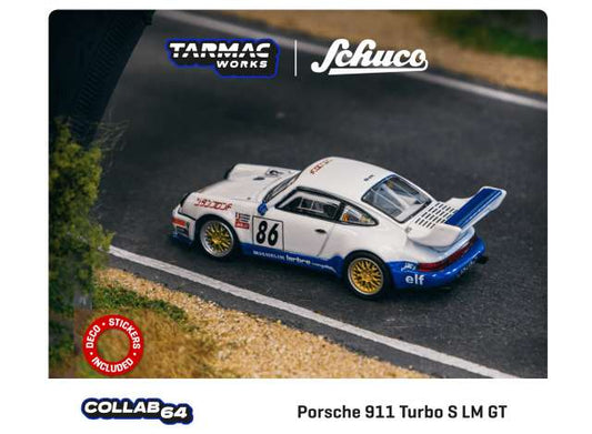 Porsche 911 Turbo S LM GT Suzuka 1000KM 1994 1:64 Tarmac Works Model Car (T64S-009-94SU)