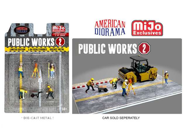 Public Works Figure Set #2 1:64 American Diorama Model