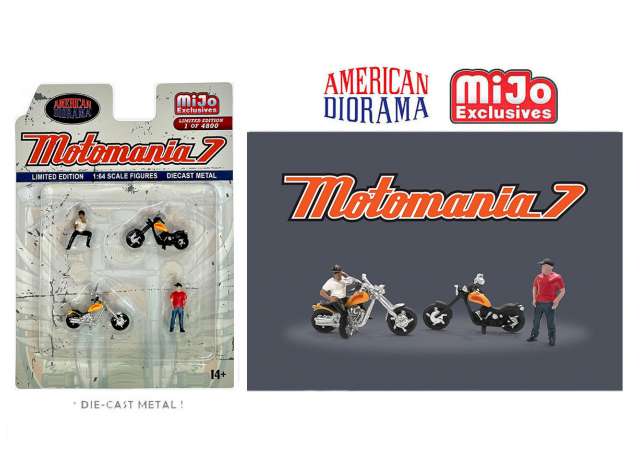 Motormania Figure Set #7 1:64 American Diorama Model