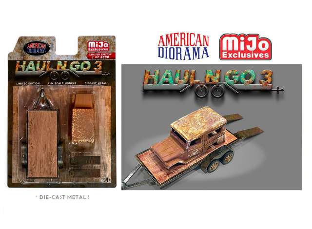 Haul N Go #3 (Diecast metal trailer and body). 1:64 American Diorama Model