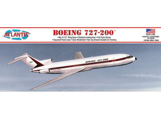 Boeing 727-200 Airliner, plastic modelkit 1:96 Atlantis Model