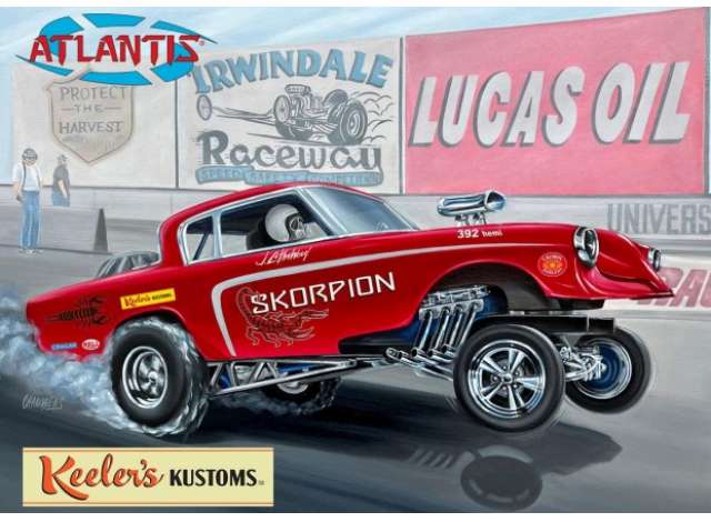 Keelers Kustom’s Skorpion Gasser, plastic modelkit 1:25 Atlantis Model