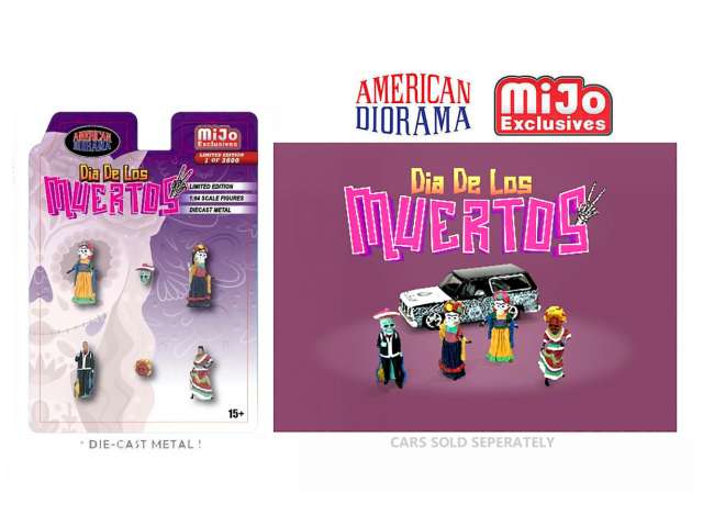 Dia de Los Muertos figure set 1:64 American Diorama Model