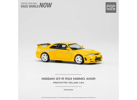 Nissan Skyline GT-R Nismo 400R Yellow 1:64 Pop Race Model (PR640053)