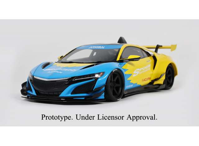 Pre-Order – 2023 Acura NSX Spoon Jonsibal *Resin Series*, blue/yellow 1:18 GT Spirit Model (GT894) – ETA. September 2026