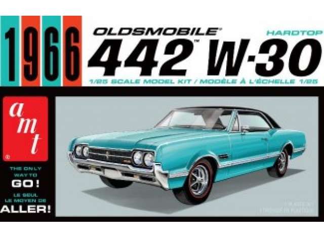 1966 Olds 442 Hardtop, plastic modelkit 1:25 AMT Model