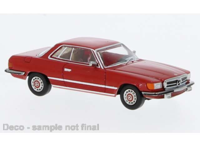 Available To Order – 1971 Mercedes SLC (C107), red 1:87 Brekina Model (PCX870476)