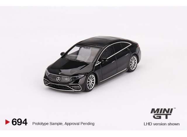 Pre-Order – 2024 Mercedes Benz EQS 580 4-Matic, black 1:64 Mini GT Model (MGT00694rhd) – ETA. September 2026