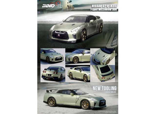 Nissan GT-R (R35) Millennium Jade 1:64 Inno64 Model Car (IN64-R35-MJADE)