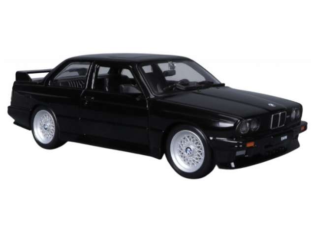 1988 BMW M3 (E30), black 1:24 Bburago Model