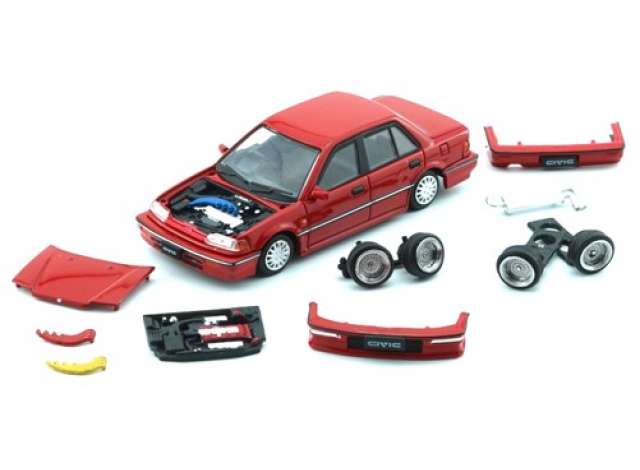 1991 Honda Civic EF2, red 1:64 BM Creations Model