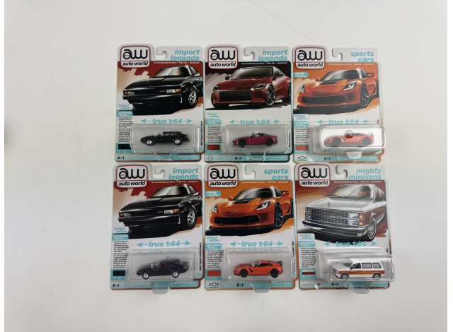 Autoworld Premium series mix of 6, 2024 release 2 1:64 Auto World Model (AW64442A~6)