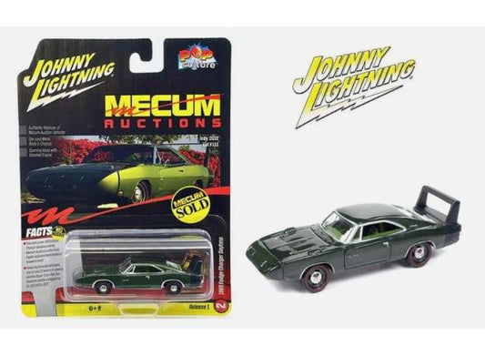 Pre-Order – 1969 Dodge Charger *Mecum Auctions*, Dark Green 1:64 Johnny Lightning Model (JLSP370) – ETA. September 2026