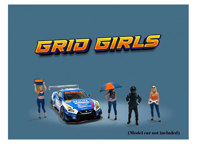 Grid Girls, Diecast Figure's 1:64 American Diorama Model