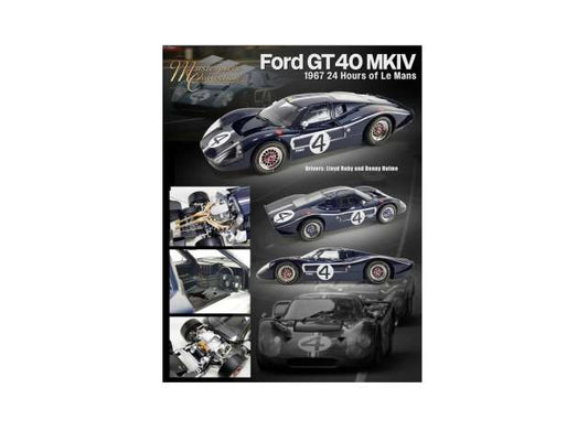 1967 Ford GT40 MKIV #4 24H Le Mans Lloyd Ruby & Denny Hulm, blue/white 1:12 Acme Diecast Model