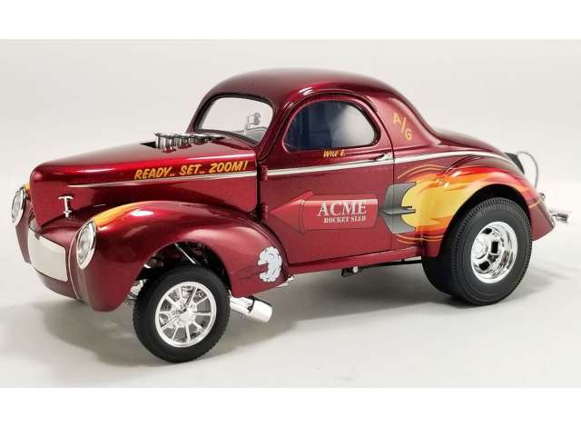 1940 Rocket Gasser *Sled*, red 1:18 Acme Diecast Model