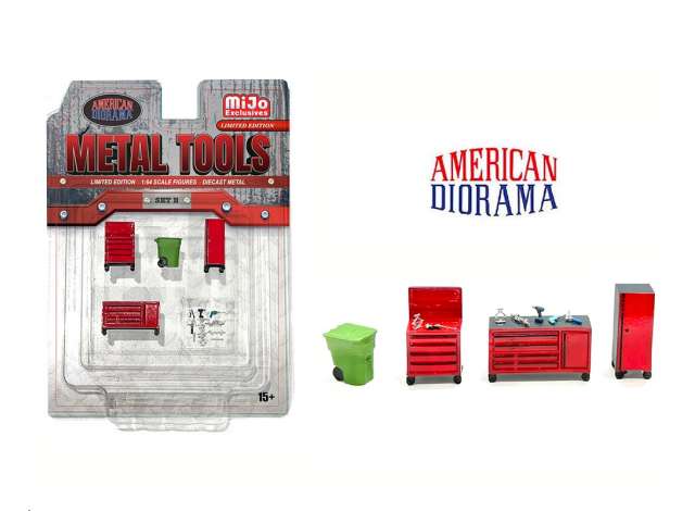 Metal Tools set. 1:64 American Diorama Model