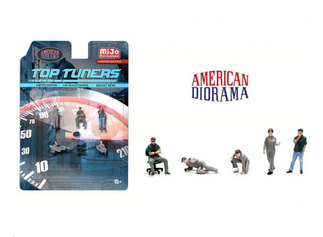 Top Tuners set. 1:64 American Diorama Model