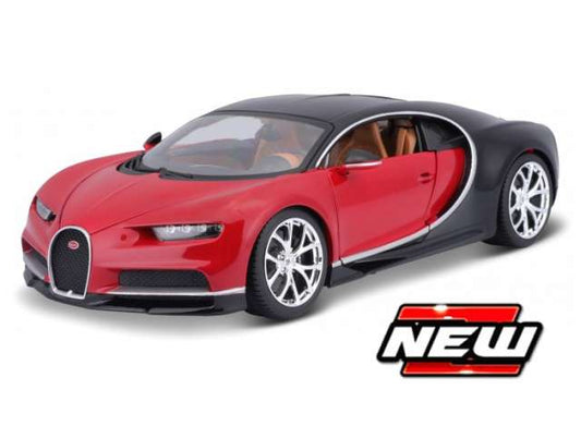 Pre-Order – Bugatti Chiron, red/black 1:64 Maisto Model (mai15701R) – ETA. September 2026
