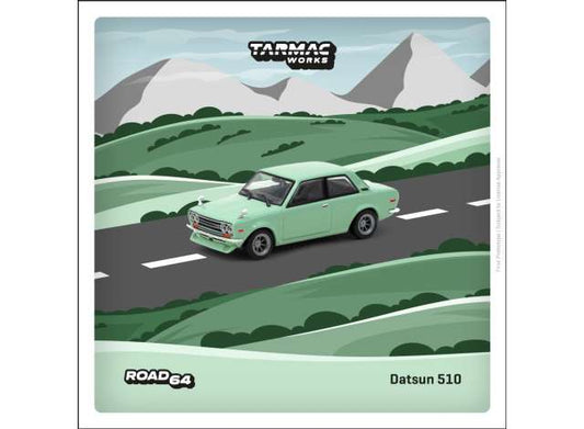 1:64 TARMAC TC-T64R-052-GR DATSUN 510, LIGHT GREEN