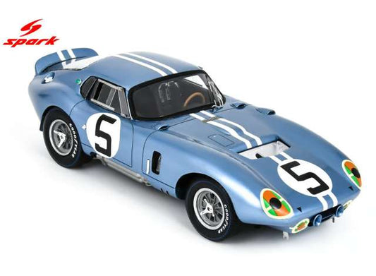 Pre-Order – 1964 AC Cobra Daytona No.5 D.Gurney/B. Bondurant 4th Le Mans 24H *Resin Series*, blue/white 1:18 Spark Model (spa18S892) – ETA. September 2026
