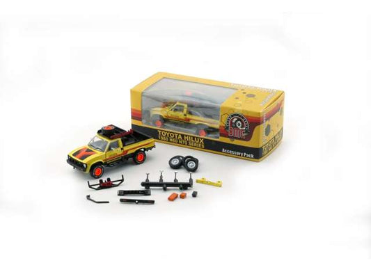 1980 Toyota Hilux N60 N70, yellow 1:64 BM Creations Model