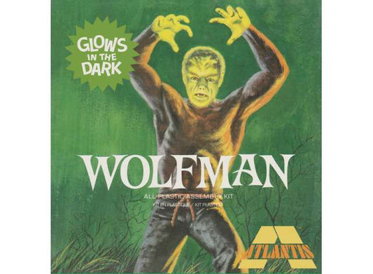 Plastic Model Kit Glow in the Dark Wolfman. 1:8 Atlantis Model