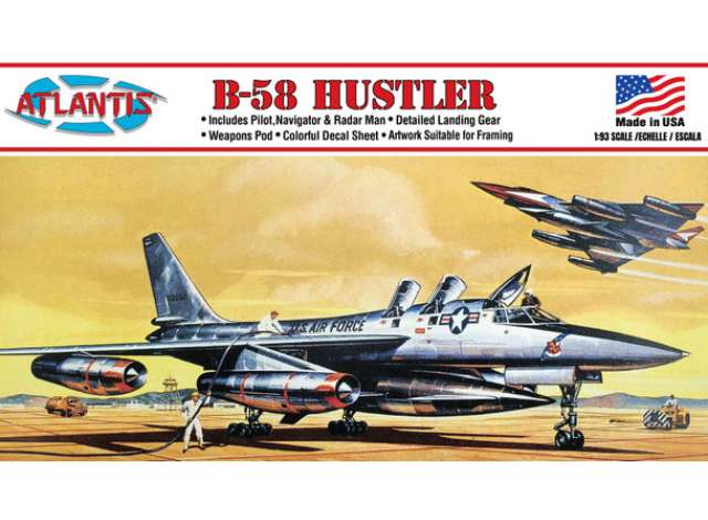 Plastic Model Kit B-58 Hustler 1:93 Atlantis Model