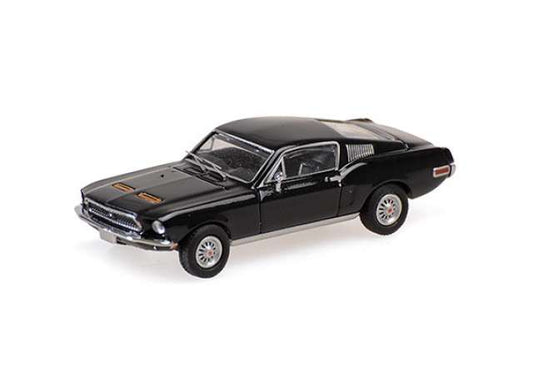 Pre-Order – 1968 Ford Mustang Fastback 2+2, black 1:87 Minichamps Model (mc870084122) – ETA. July/August 2026