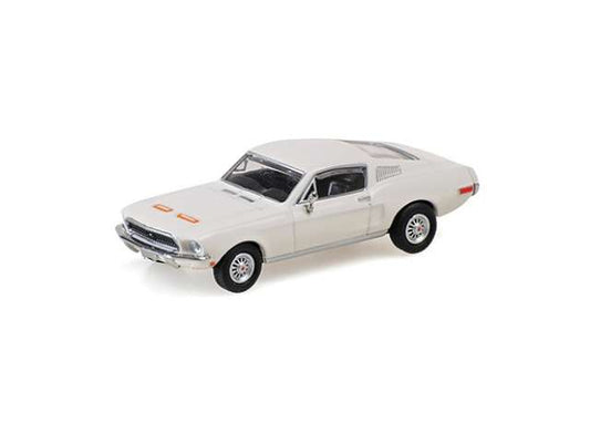 Pre-Order – 1968 Ford Mustang Fastback 2+2, white 1:87 Minichamps Model (mc870084124) – ETA. July/August 2026