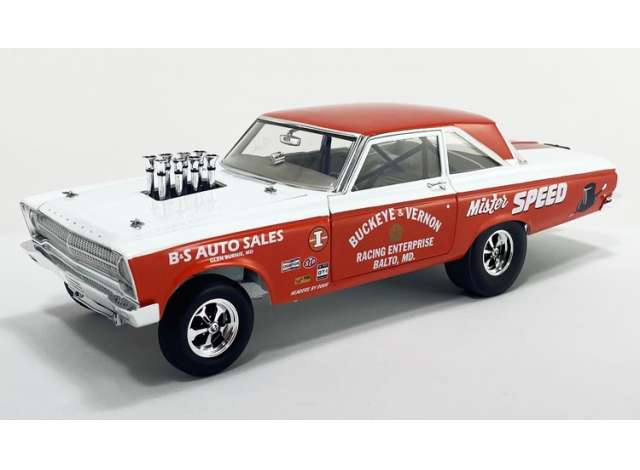 1965 Plymouth AWB *Mister Speed*, red/white 1:18 Acme Diecast Model