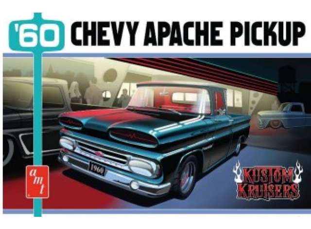1960 Chevrolet Apache Pickup Street Machine, plastic modelkit 1:25 AMT Model
