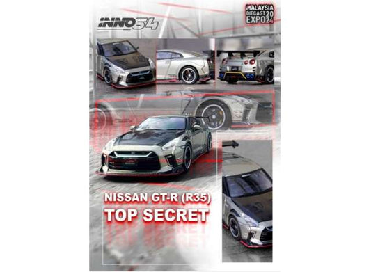1:64 INNO64 IN64-R35TS-MDX24 NISSAN GT-R (R35)"TOP SECRET" MALAYSIA DIECAST EXPO 2024 SPECIAL EDITION