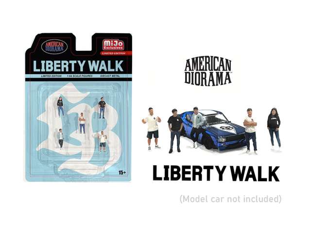 Team Liberty Walk Figure set of 5 Figures. 1:64 American Diorama Model