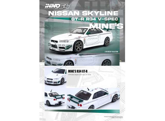 1/64 INNO64 IN64-R34VS-MINES NISSAN SKYLINE GT-R (R34) V-SPEC N1 TUNED BY "MINE'S"