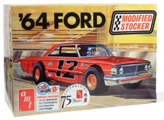 1964 Ford Galaxie Modified Stocker, plastic modelkit 1:25 AMT Model