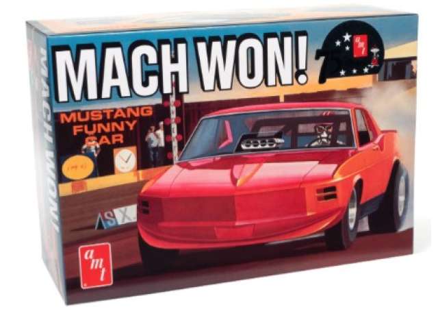 Ford Mustang Funny Car *Mach Won*, plastic modelkit 1:25 AMT Model